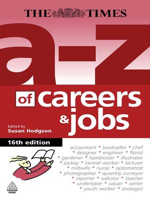 cover image of A-Z of Careers and Jobs
